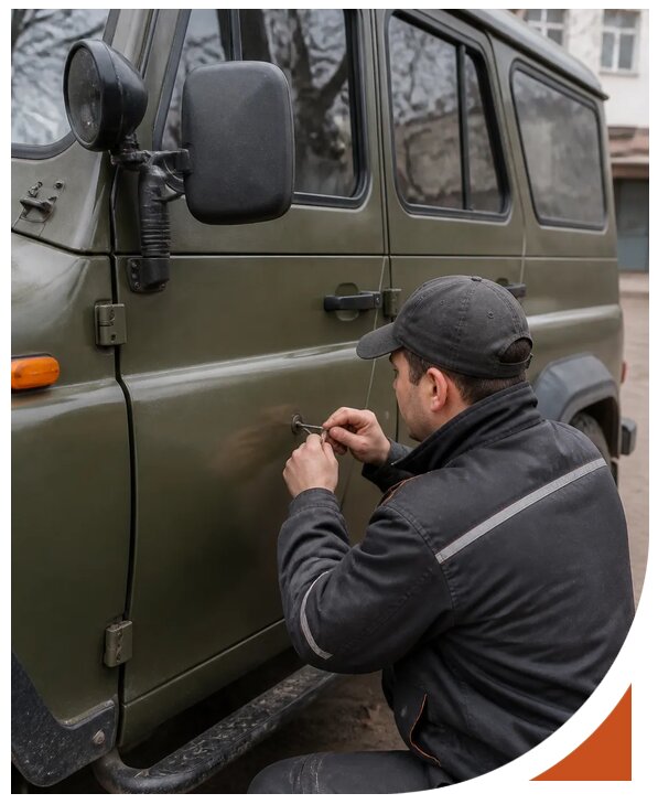 Профессиональное вскрытие автомобиля УАЗ без повреждений в Дзержинском
